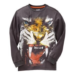 Old Navy Boys Tiger Graphic long sleeve shirt